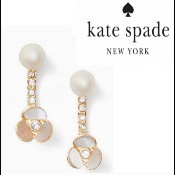 kate spade Jewelry - NWT KATE SPADE ♠️ GOLD DISCO PANSY EARRINGS